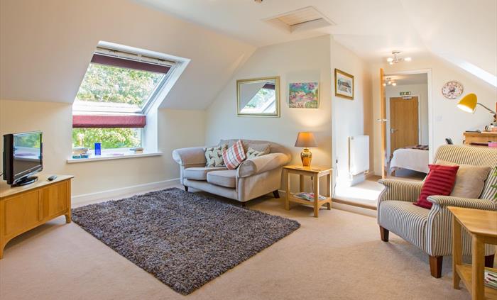 Each suite benefits from its own separate lounge area